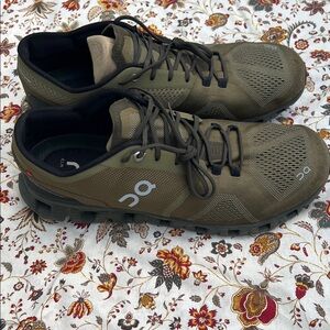 On Running Shoes in Olive Green